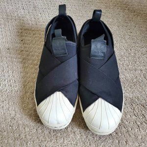 Adidas Superstar Slip-On Sneakers US6 Black/White
